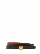 VALENTINO GARAVANI 1.2cm One Stud Reversible Leather Belt