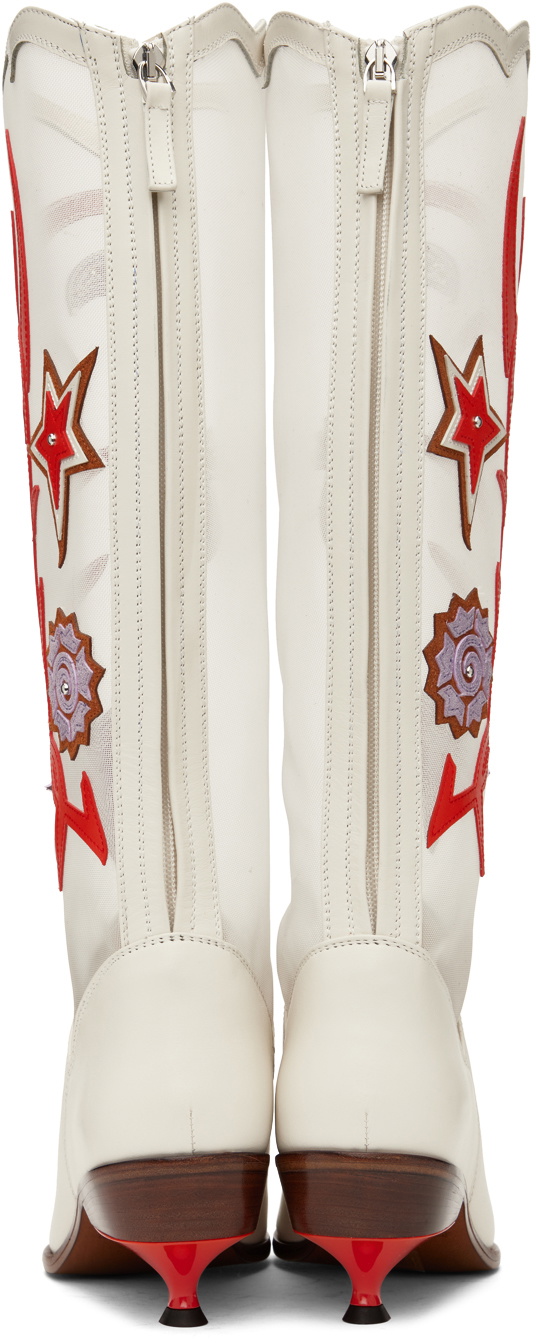 Kiko Kostadinov White Mirka Boots