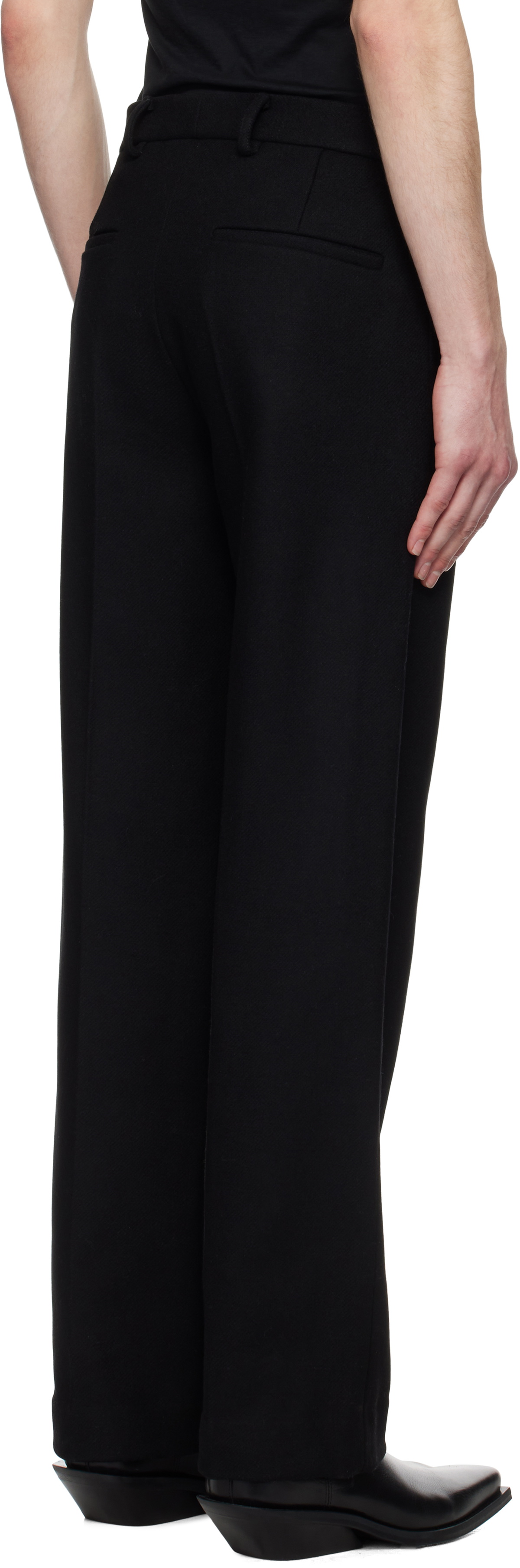AARON ESH Black Perfect Trousers