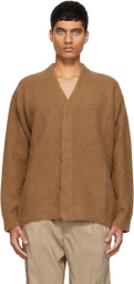 Lemaire Brown Oversized Cardigan