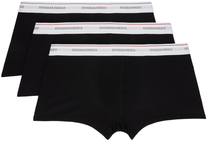 Dsquared2 Three-Pack Black Boxers Dsquared2