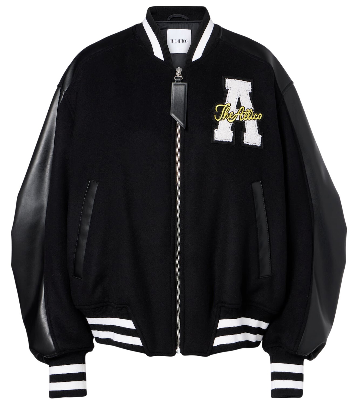 The Attico Yellow Fern Denim Coat The Attico