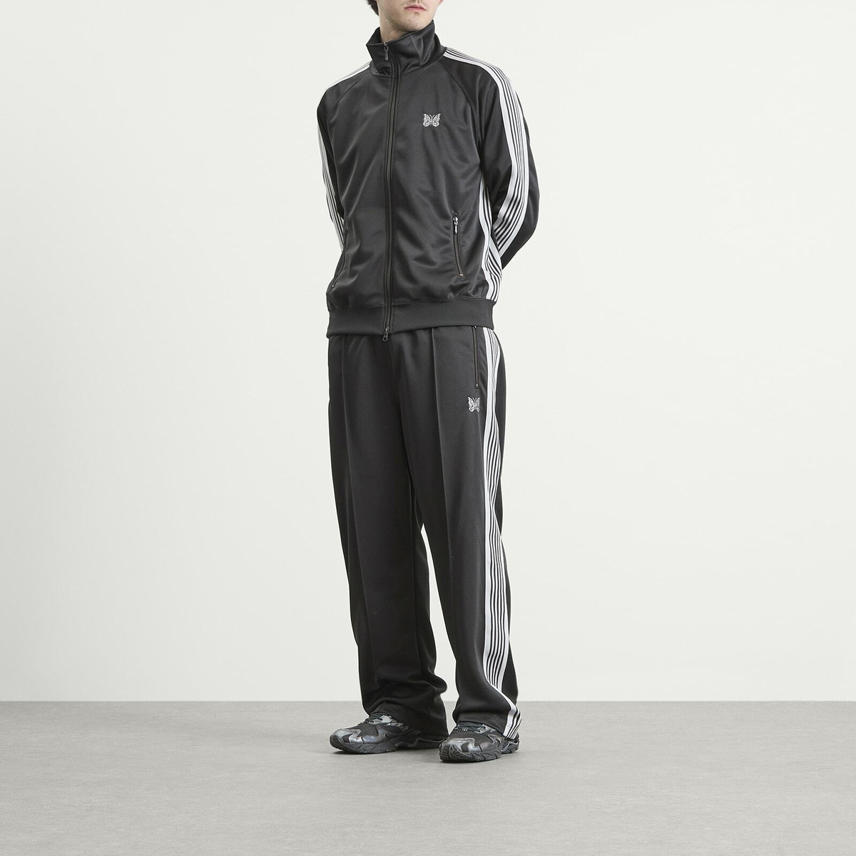Needles Track Jacket in Charcoal