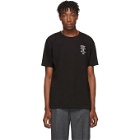 Raf Simons Black Embroidery Slim-Fit T-Shirt