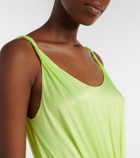 JW Anderson Gathered silk midi dress