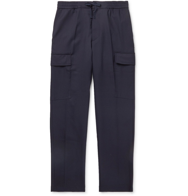 Photo: Officine Generale - Paolo Stretch-Cotton Twill Cargo Trousers - Blue