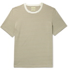 De Bonne Facture - Japan Striped Cotton-Jersey T-Shirt - Green