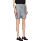 HOMME PLISSÉ ISSEY MIYAKE Blue Stripe Jersey Shorts