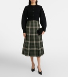 Emilia Wickstead Kensie checked wool-blend midi skirt