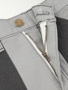 Cherry Los Angeles - Straight-Leg Double-Knee Cotton-Canvas Trousers - Gray