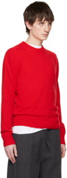 AMI Paris Red Ami de Cœur Sweater