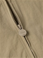 adidas Originals - Trentham Logo-Appliquéd Crinkled-Nylon Jacket - Neutrals