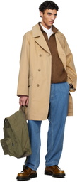 nanamica Beige 2L Cotton GORE-TEX Double Breasted Coat