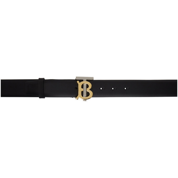 Photo: Burberry Black Two-Tone TB Belt