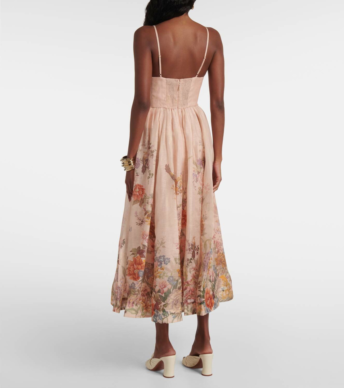 【Zimmermann】Pavilion linen and silk midi dress Zimmermann Pavilion linen and silk midi dress Zimmermann