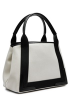 Balenciaga Cabas Small Canvas Tote, Canvas Bag, Natural - One Size