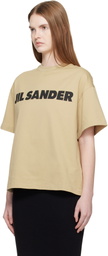 Jil Sander Beige Logo T-shirt
