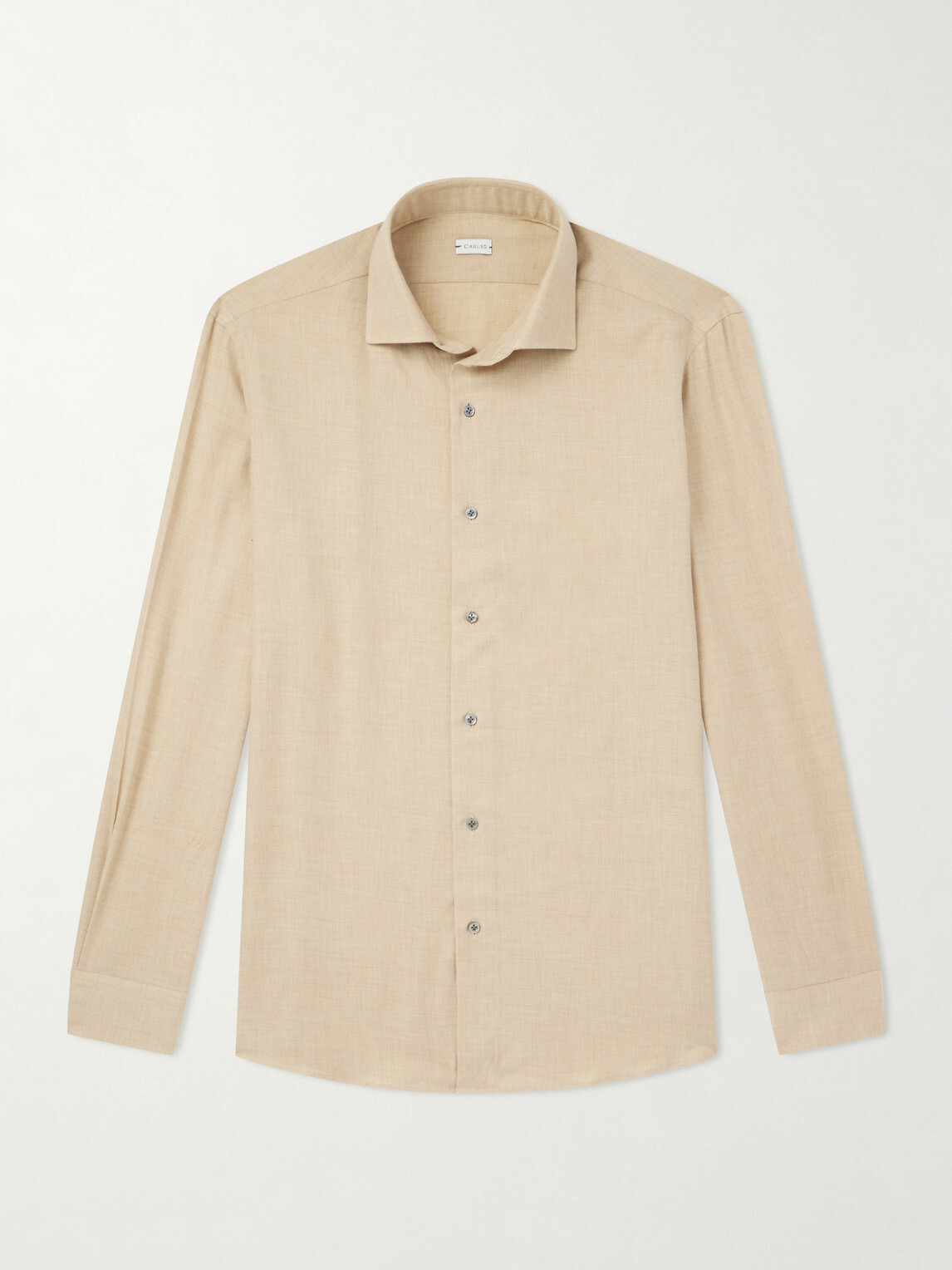 Caruso - Cotton and Cashmere-Blend Shirt - Neutrals