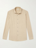 Caruso - Cotton and Cashmere-Blend Shirt - Neutrals