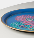 Les-Ottomans Peacock tray by Matthew Williamson