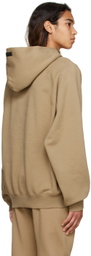 Essentials Tan Cotton Hoodie