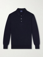William Lockie - Virgin Wool Polo Shirt - Blue