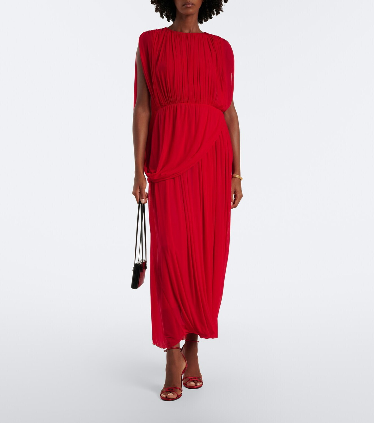 Fforme Kahlo draped jersey maxi dress