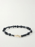 Luis Morais - 14-Karat Gold Agate Beaded Bracelet