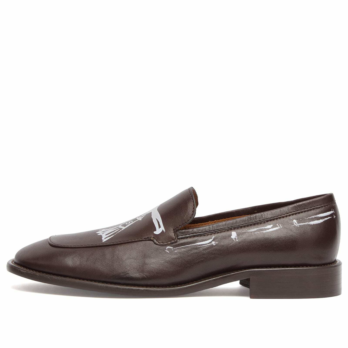 Acne Studios Women's Bassel Loafers in Dark Brown