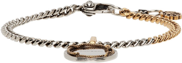 Photo: Alexander McQueen Silver & Gold Snake Bracelet