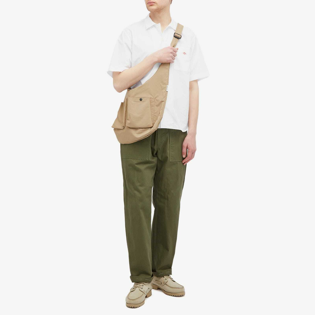 Danton Men's Short Sleeve Work Shirt in White