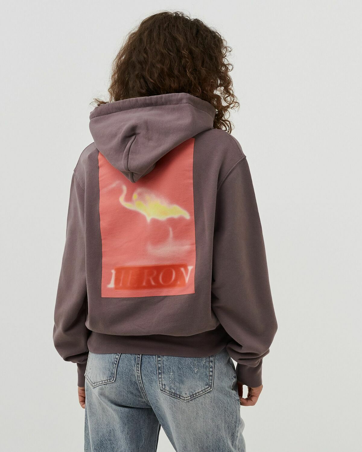 Heron Preston Heron Censored Hoodie Brown - Womens - Hoodies Heron