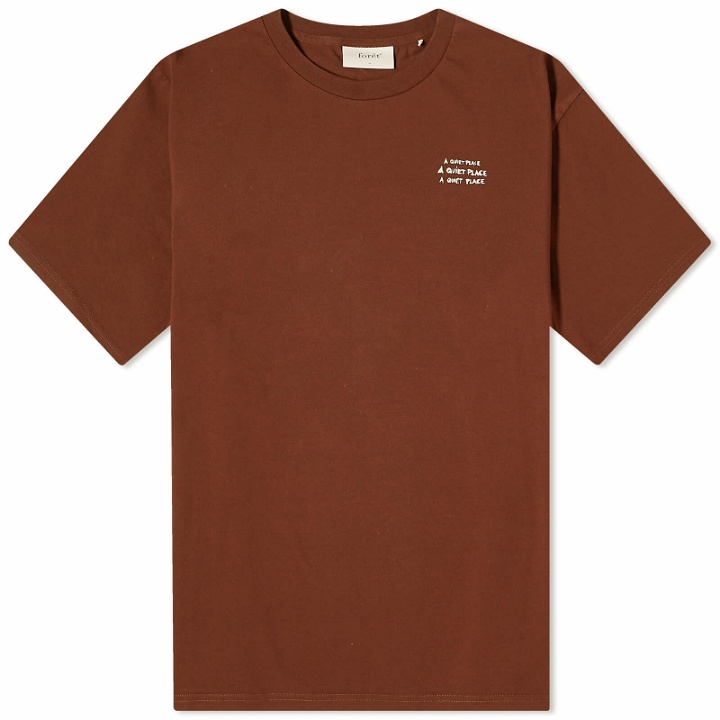 Photo: Foret Men's Arid T-Shirt in Deep Brown