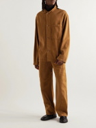 Lemaire - Garment-Dyed Denim Overshirt - Brown