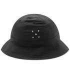 Pop Trading Company Men's Reversible Bell Hat in Black/Silver