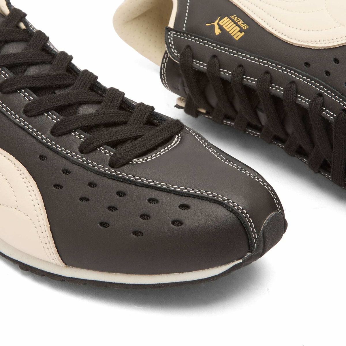 Puma Sprint Sneaker in Black/Warm White