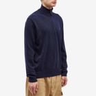 Polo Ralph Lauren Men's Lambswool Half Zip Knit in Hunter Navy