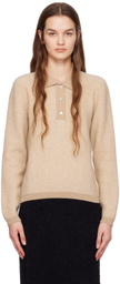 OTTI Beige Extra Fine Wool Polo