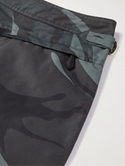 TOM FORD - Slim-Fit Short-Length Camouflage-Print Swim Shorts - Green