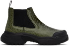 GmbH Green Low Chelsea Boots