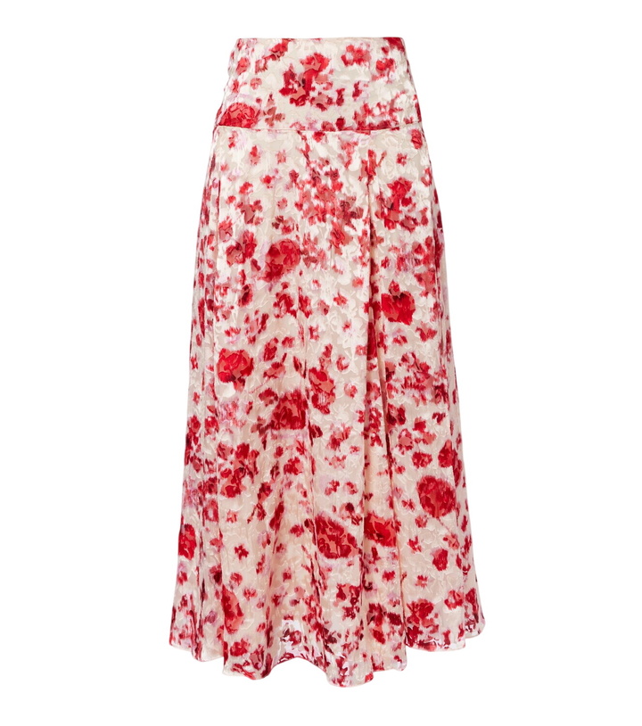 Photo: Isabel Marant Hilza floral jacquard maxi skirt