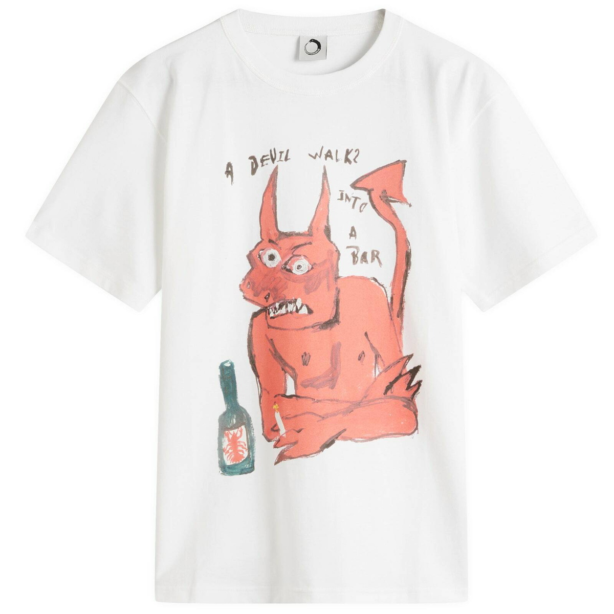 Endless Joy Men's Devil T-Shirt in White