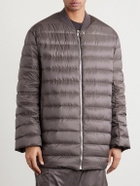 Rick Owens - Moncler Quilted Padded Shell Down Jacket - Brown