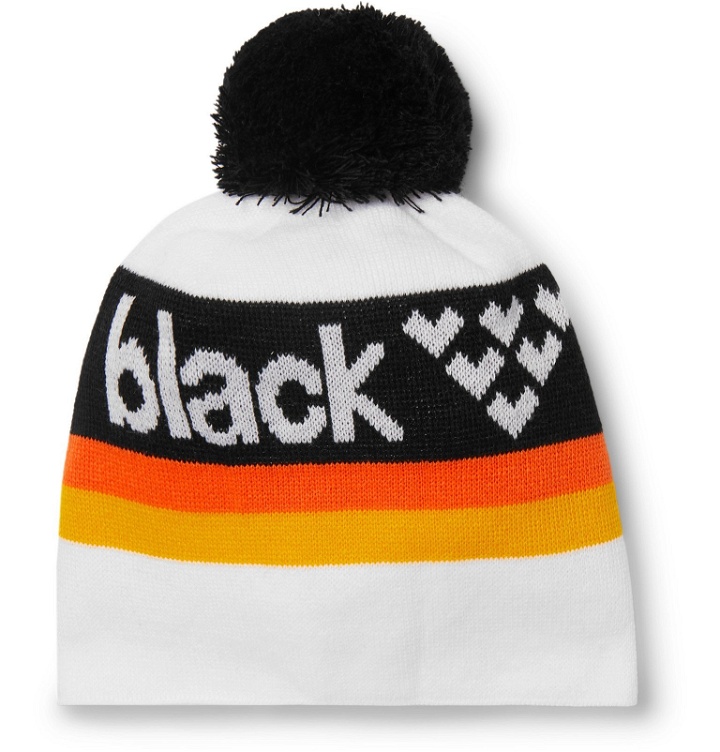 Photo: Black Crows - Nomen Logo-Intarsia Knitted Beanie - White