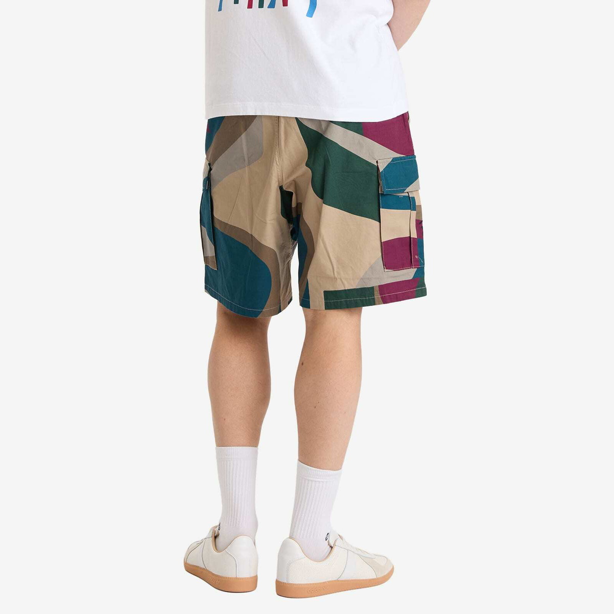 By Parra Men's The Wall Camo Shorts in Sand