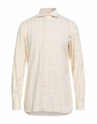 Isaia Mens Shirt Mustard