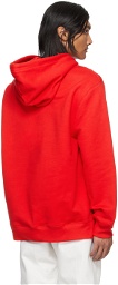 Lanvin Red Printed Hoodie
