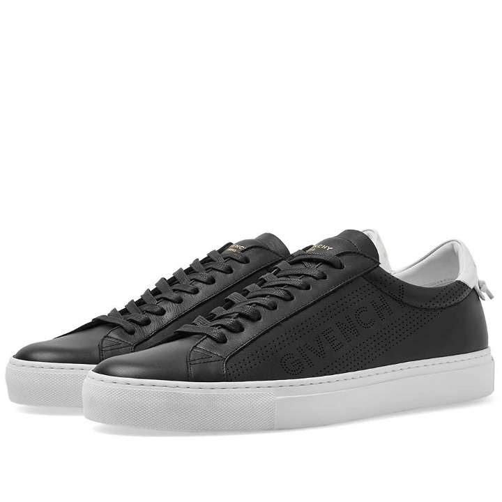 Photo: Givenchy Perforated Street Sneaker Black & White
