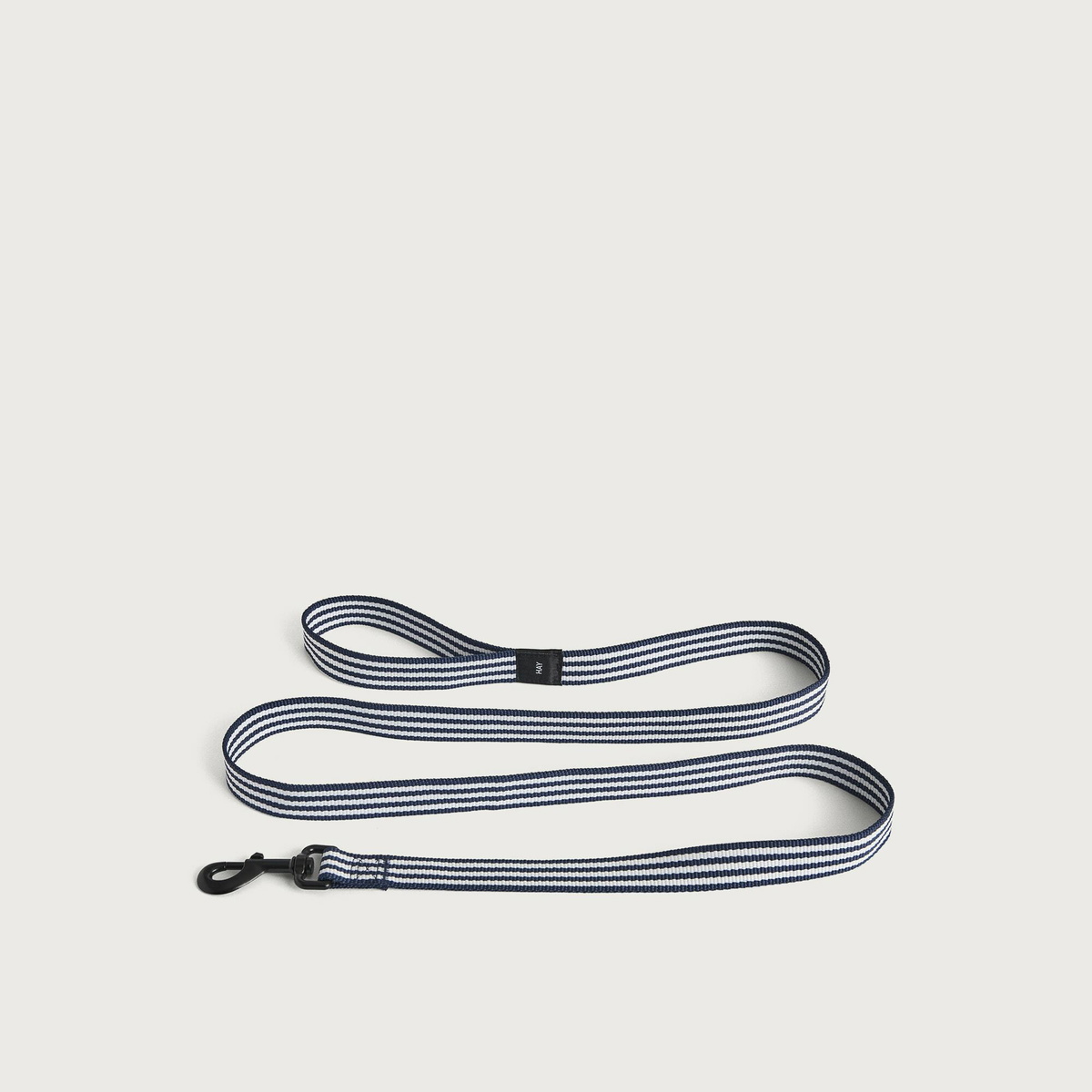 HAY Flat Dog Leash in Blue/White Stripe