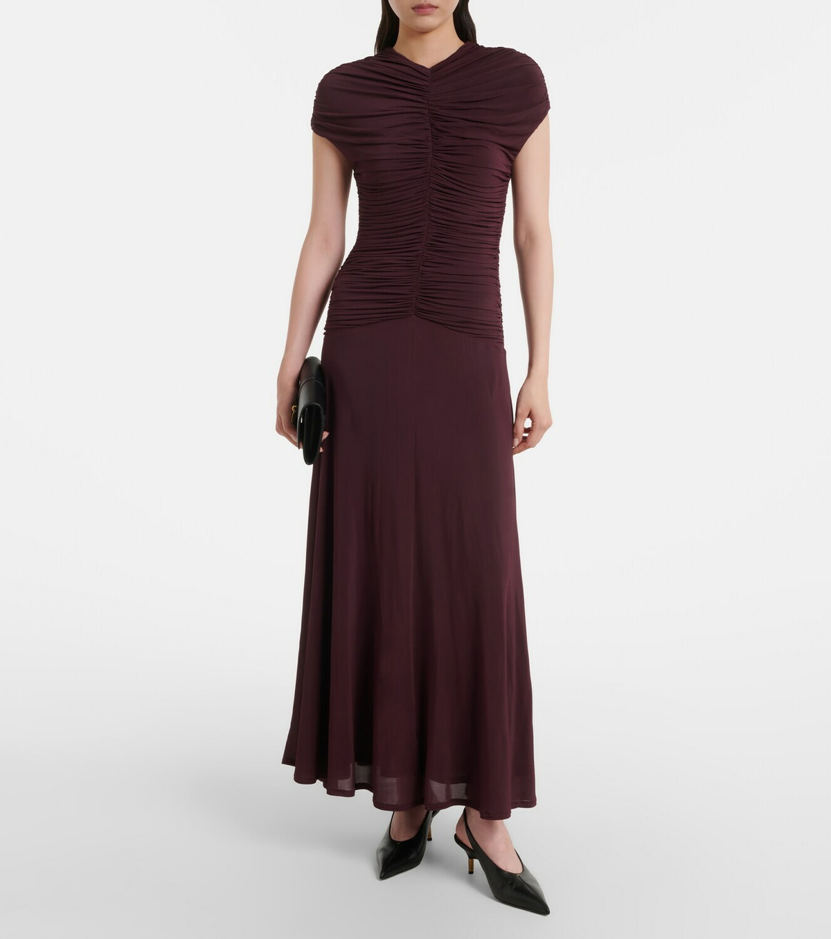 Tove Avita ruched jersey maxi dress